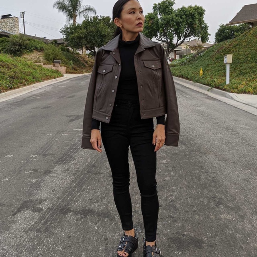 Parker leather jacket -universal standard